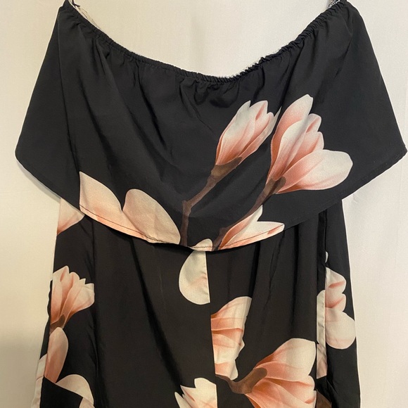 Floral Print Ruffle Trim Romper - Picture 3 of 6